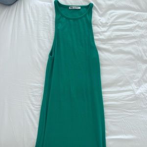 Zara green maxi dress